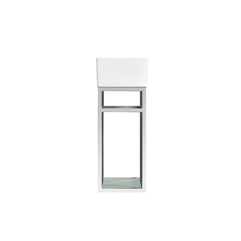 Ensemble de meuble-lavabo simple 19,5 po Pierre, Chrome