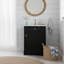 Meuble-lavabo simple autoportant de 20 po avec lavabo en céramique et porte avec rangement et porte à fermeture en douceur-1578088184