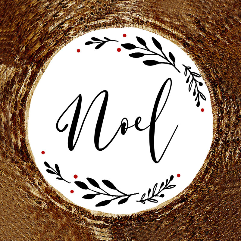 Noel 2 - Wrapped Canvas Print, 30cm H x 30cm W x 3.8cm D