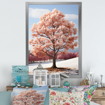 «Soft Neutral Tones Maple Tree II», reproduction sur toile