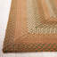 Tapis en coton tissé à plat tressé à rayures brun / ivoire-1860152344