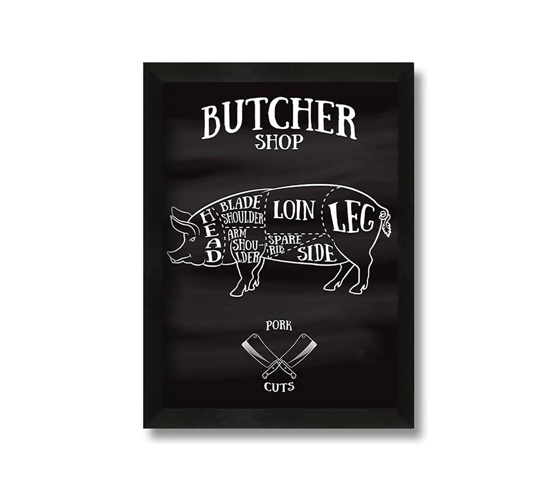 Butchers Selection 3 Gerahmter Druck Wandkunst