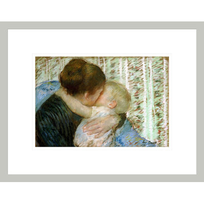 A Goodnight Hug by Mary Cassatt -Framed Giclee Print