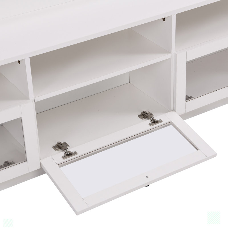 Meuble télé Bayview Chic Elegant, Blanc