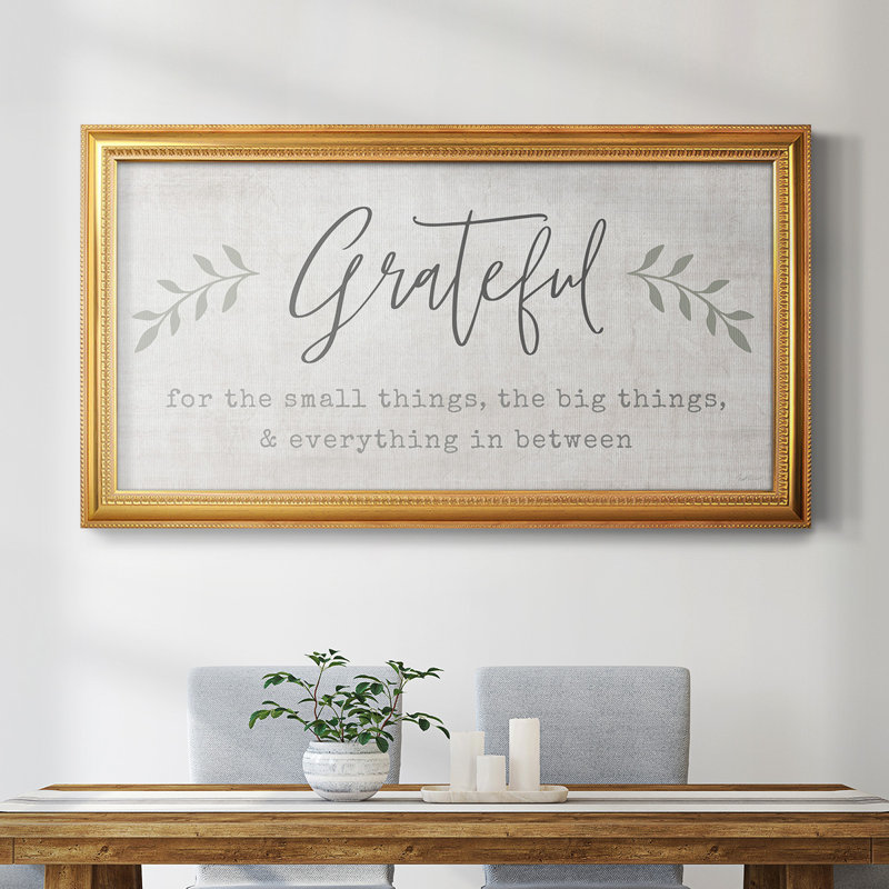 Grateful for Everything - Reproduction de photo sur toile, H 29 po x l 53 po x P 1 po