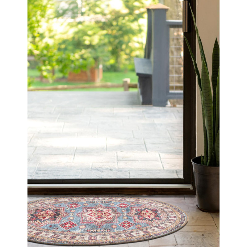 Tapis bleu clair Aucun, Ovale 2 pi x 3 pi 1 po