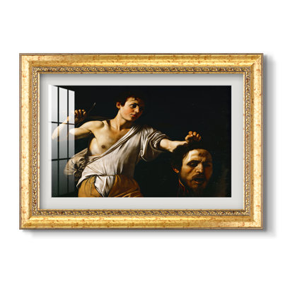 David tenant la tête de Goliath (version viennoise), vers 1607 - Caravage - Estampe encadrée sur mesure
