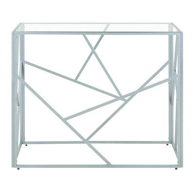 Emmalee 100cm Glass Top Console Table