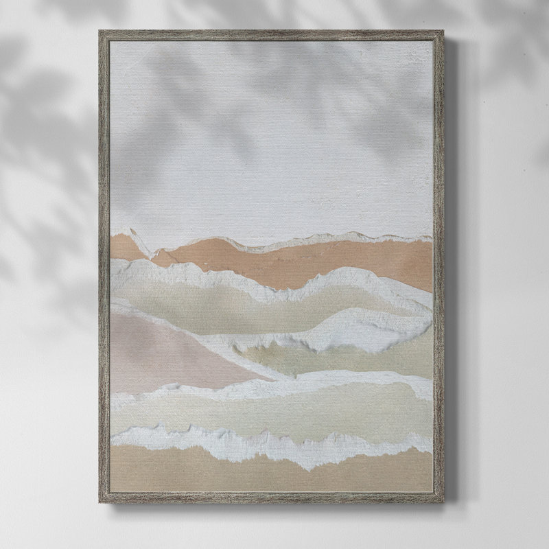 Collaged Reflections II Framed Print - Solid Wood, 11" H x 9" W