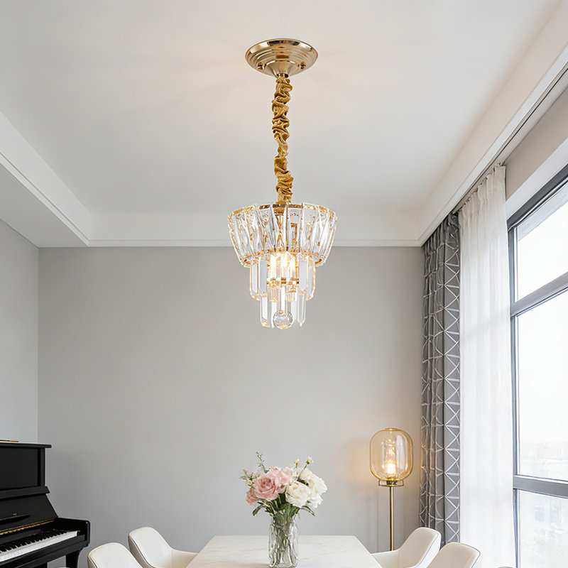 Crystal Semi Flush Mount