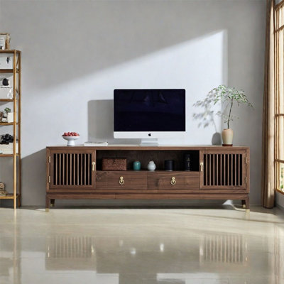 Simple solid wood furniture TV cabinet