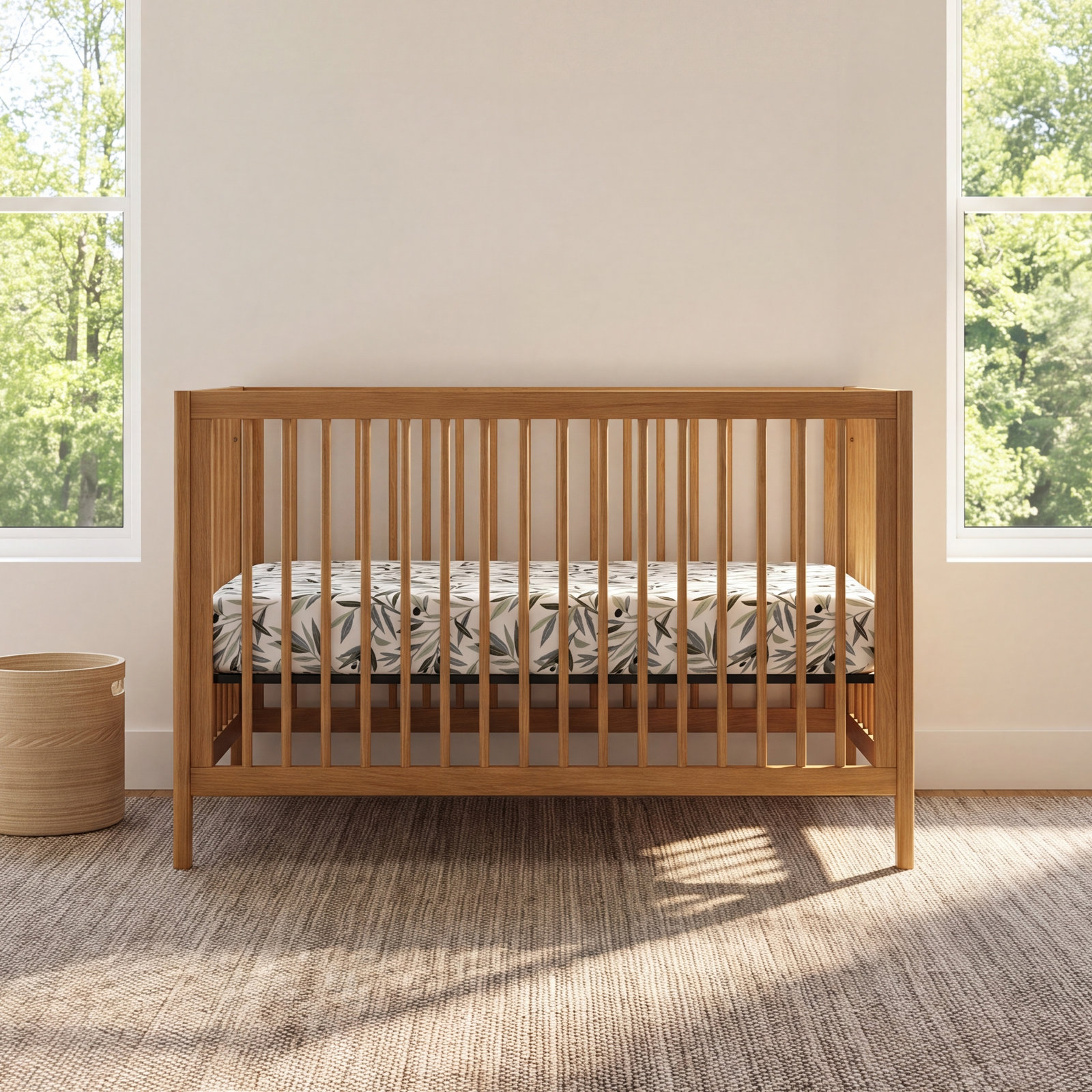 Olive Branches Fitted Crib Sheet