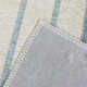 Rectangle Claudina Striped Machine Woven Recycled P.E.T. Area Rug in Blue/Ivory
