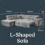 4 Seater Corner Sofa -115828344-115828346