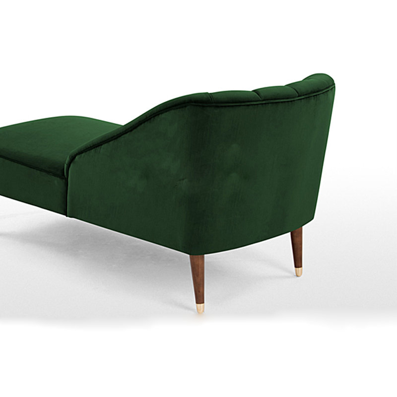 Chaise ergonomique en bois massif, Vert foncé, Orienté à gauche (vu de face)