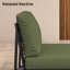 Chaise de patio modulaire d'extérieur sans accoudoirs avec coussins Sunbrella Oltjana-124072327
