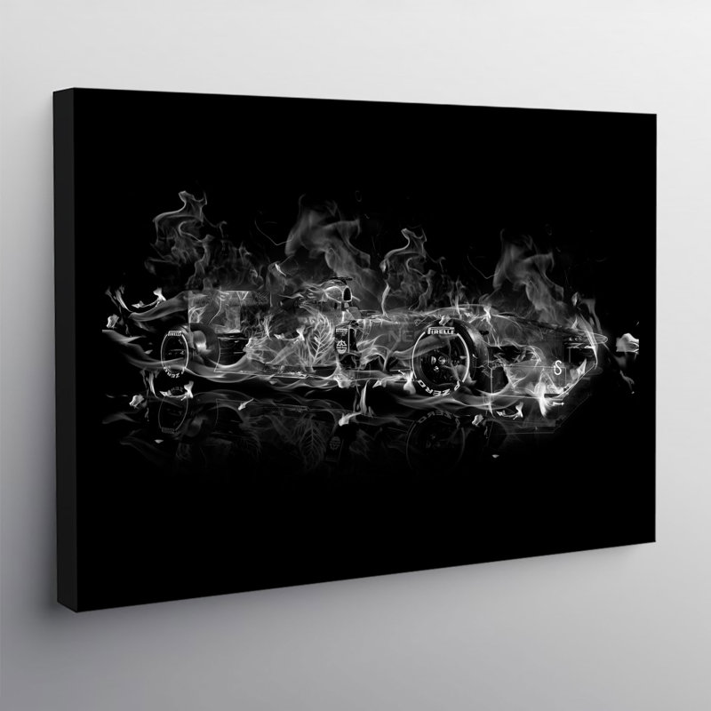 F1 Formula 1 Car Abstract - Wrapped Canvas Print, 41cm H x 61cm W x 3.8cm D