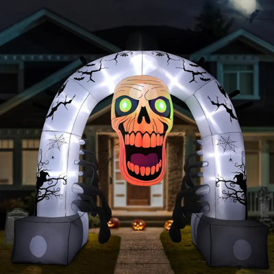 Décoration de voûte de château gonflable 12Ft / 3,6M Halloween avec lumière DEL