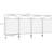 Rustproof Steel Garden Fence, 4 Panels, 11.4' X 43", Decorative Border For Yard, Landscape, Patio, Outdoor With Curved Vines Esteem 11.4'X43", Rust- Vine Accent