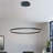Stockham 1-Light Chandelier Round Circle LED Kitchen Island Pendant Remote Dimming-88581880-88581879