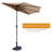 20lb Half Round Outdoor Patio Umbrella Base -rose Pattern