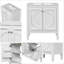 Meuble-lavabo de 30 pouces avec meuble-lavabo en céramique-1205124959