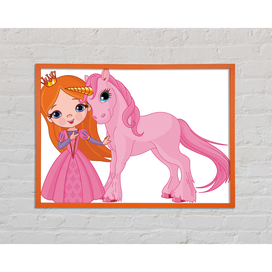 Hetum Princess And The Unicorn - Einzelner Bilderrahmen Kunstdrucke