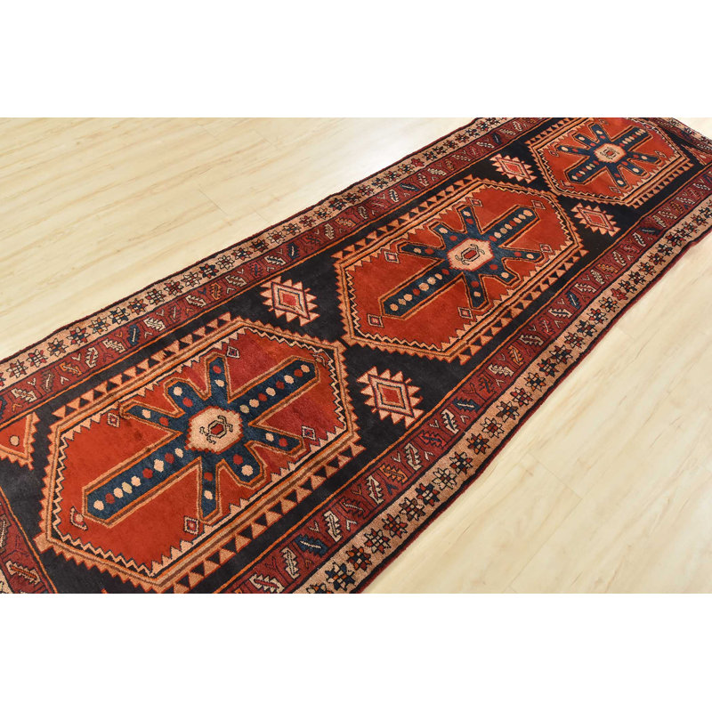 Tapis bleu unique de 3 pi 9 po x 10 pi 9 po