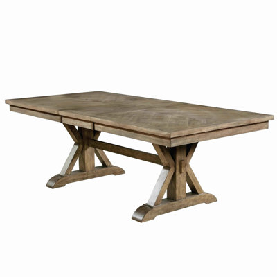Audreyann Lindsey Extendable Trestle Dining Table