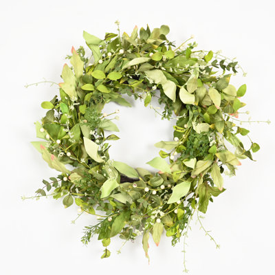 Couronne 24 po Farmhouse Everyday Spring Summer pour porte d'entrée