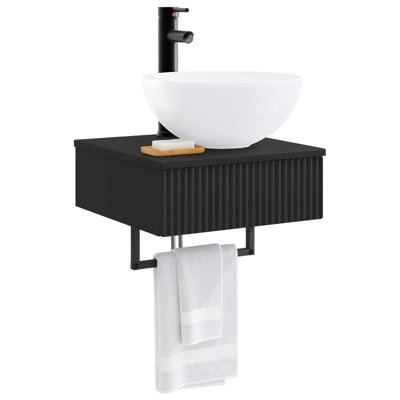 Single Bathroom Vanity with Ceramic Basin