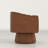 Dolora Faux Leather Swivel Barrel Chair