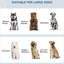 Bols surélevés pour animaux de compagnie avec armoire de 44 l, gris, pour rangement pour chien pour animaux de compagnie de grande taille, station d'alimentation, gris