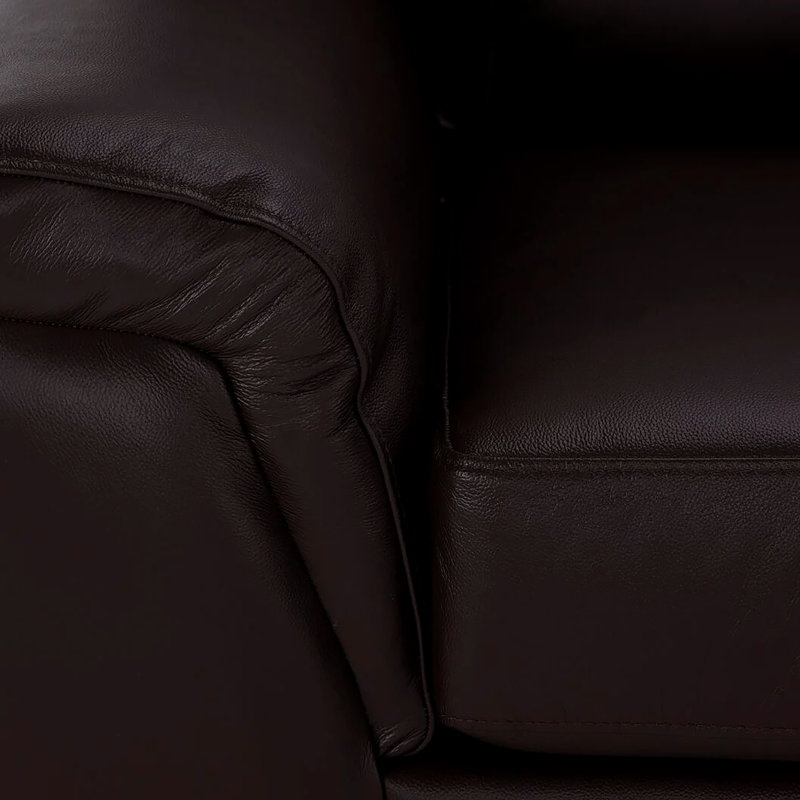 Mikylee Genuine Leather Loveseat