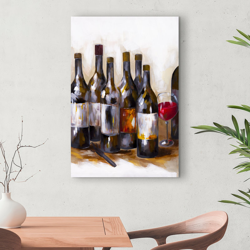 Vin rouge - Art contemporain sur toile pour la décoration intérieure