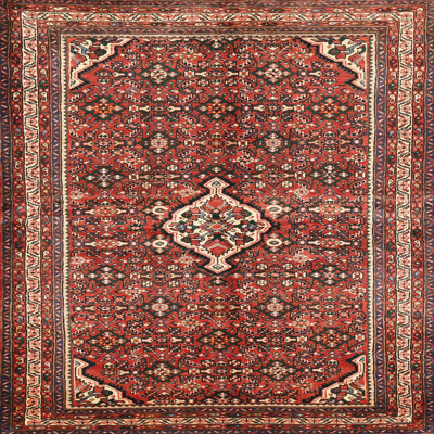 Tapis oriental brun / gris / rouge