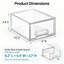 Lot de 4 tiroirs de rangement transparents empilables pour l'organisation de la salle de bain et du bureau