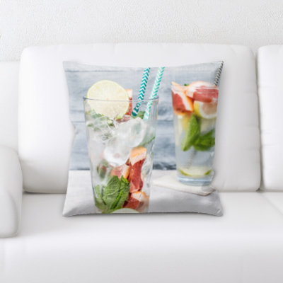 Microsuede Throw Pillow