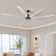 96"  Ceiling Fan with Light and Remote Control, 6-Speed Noiseless Reversible DC Motor, 8 Durable Aluminum Double-Layer Blades Large Ceiling Fan