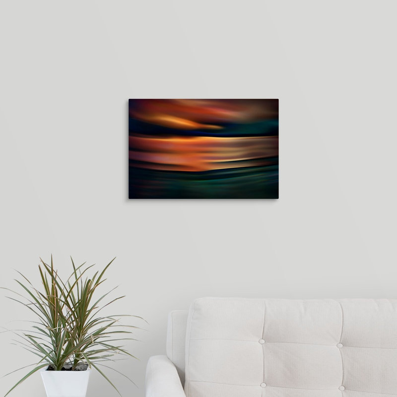 «Coucher de soleil d’Ouganda» par Ursula Abresch, impression sur toile, H 12 po x l 18 po x P 1,5 po