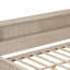 Lit de jour simple en bois avec tablettes de rangement et 3 tiroirs, lait blanc antique, fabrication, aucun sommier requis et solide-766901269