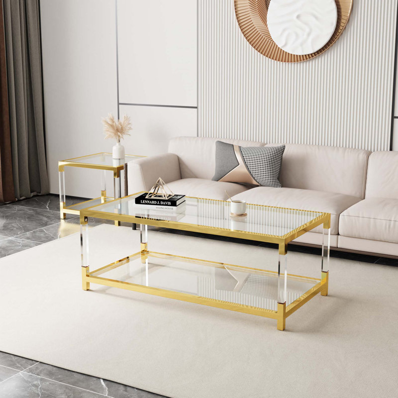 Table basse transparente