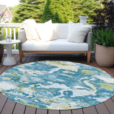Tapis intérieur / extérieur bleu Jetra 