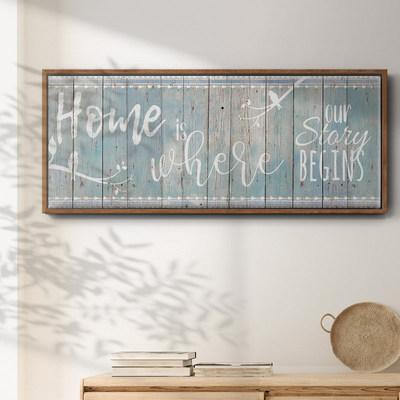 Home Story- Framed Canvas