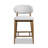 Gefjun Upholstered Counter Stool with Solid Wood Frame