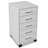 vidaXL Drawer Cabinet Engineered wood, Aluminum Medium-693956744