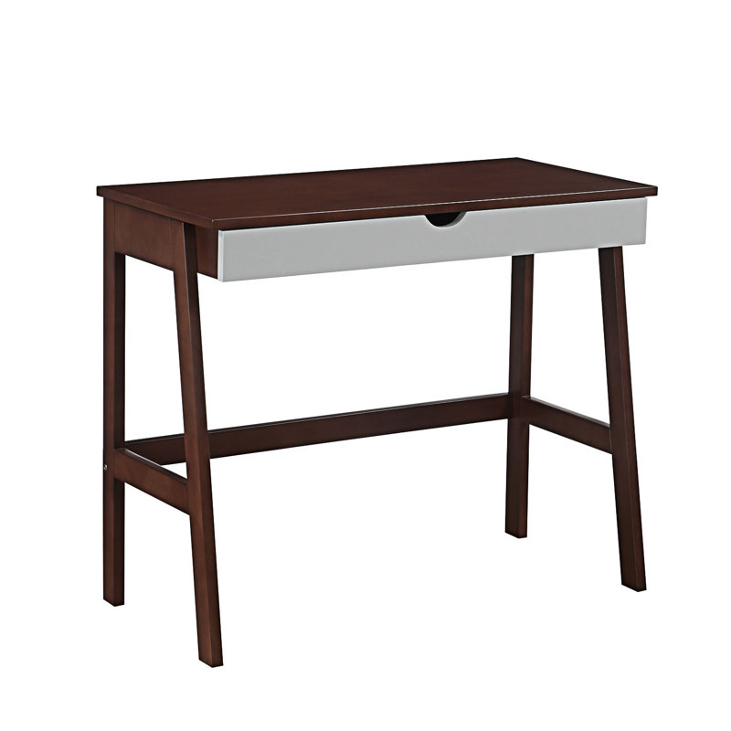 Bureau avec un tiroir spacieux, Espresso/gris