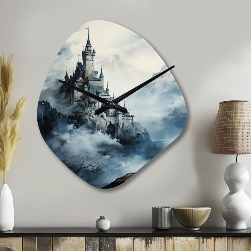 Horloge murale Dagulo Castles Misty Mountain Fortress II - Castles, Grand