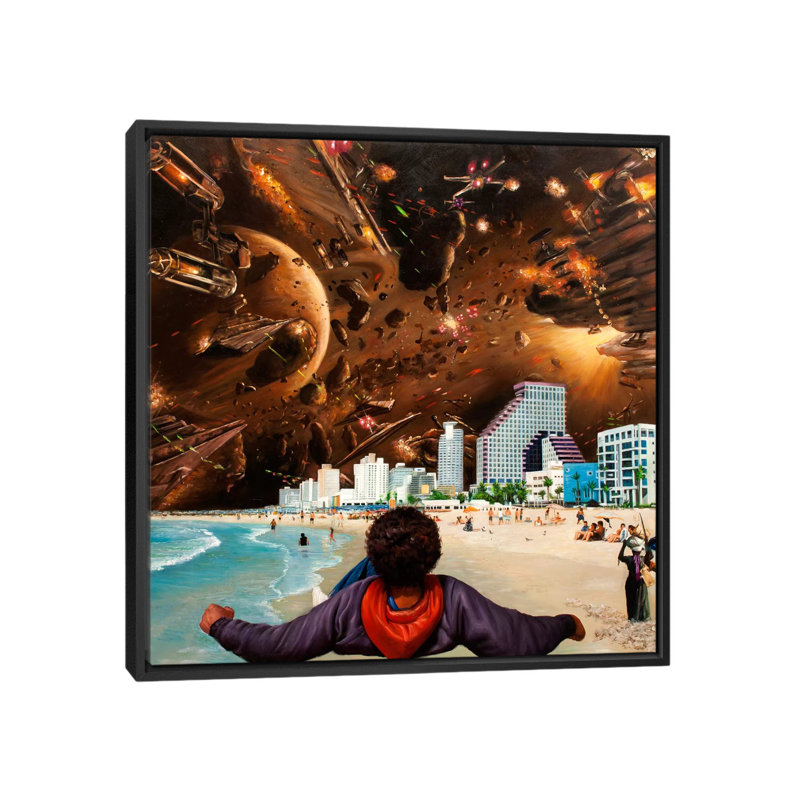 An Extra II 1 Piece Wall Art on Canvas, 66.04 cm H x 66.04 cm W, Black Framed