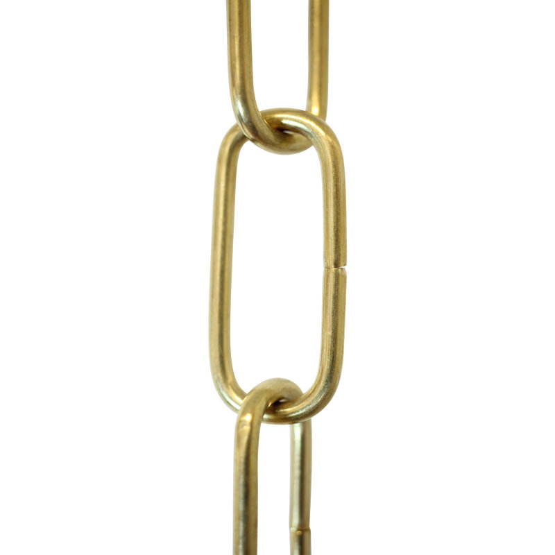 Chaîne décorative standard, Laiton poli, H 12 po x l 0,71 po x P 0,13 po
